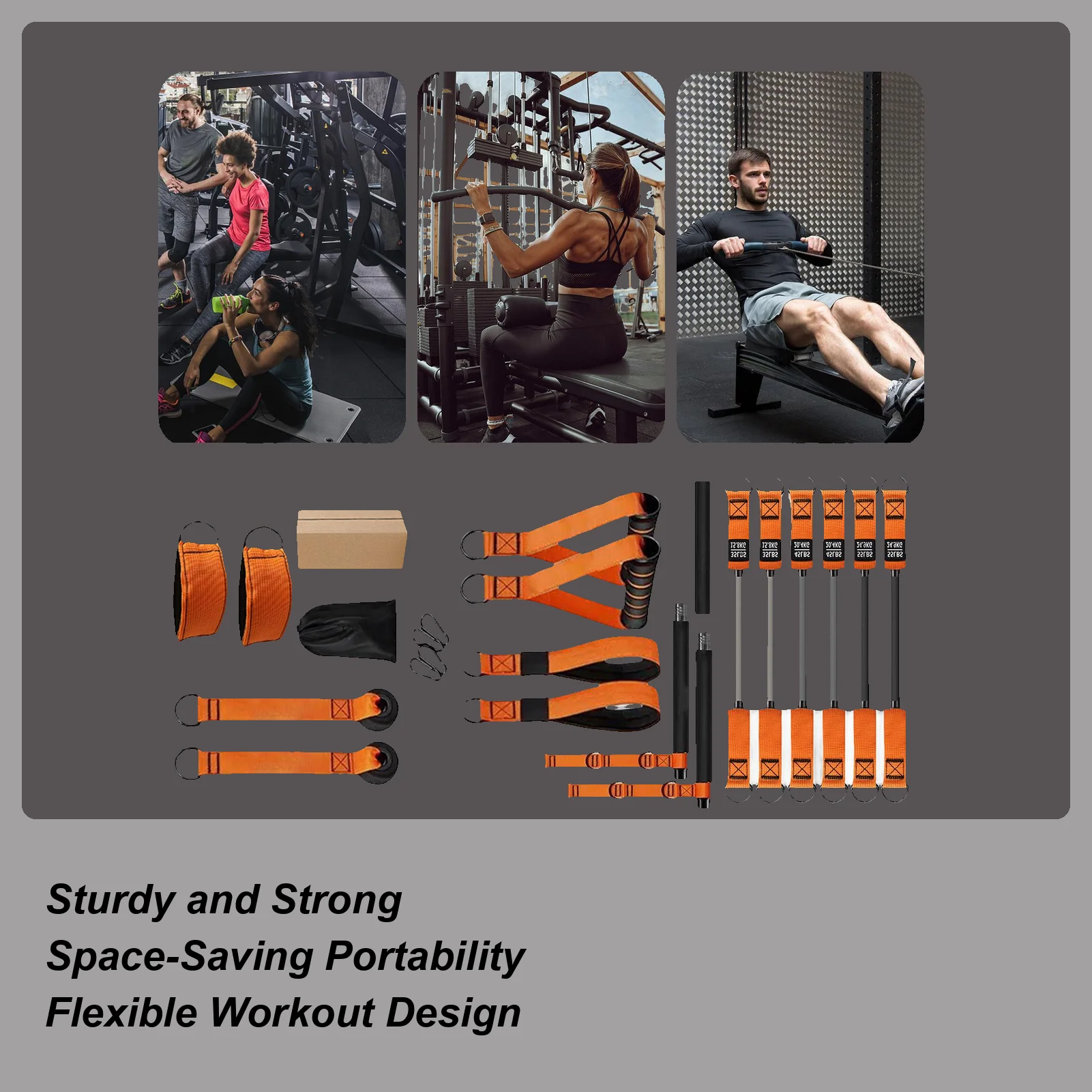 

Комплект пилатесного бара, оборудование для тренировок всего тела, многофункциональная система пилатеса с регулируемым сопротивлением для спортсменов, фитнеса