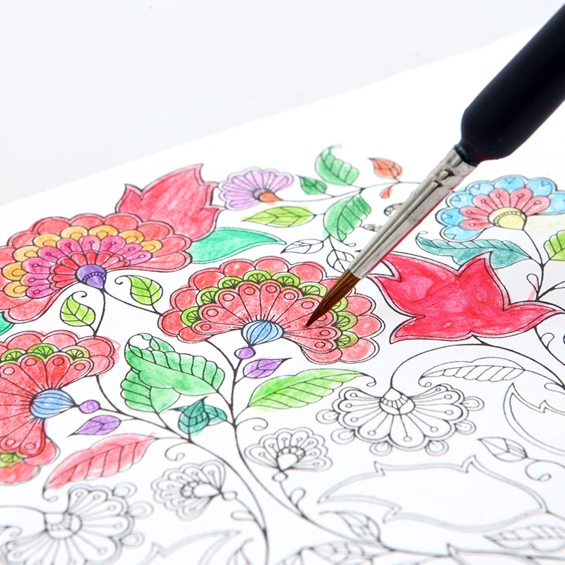 ชุดแปรงทาสีน้ำมัน3/4/5ชิ้น000 #-7 # line เครื่องมือทาสีปากกาวาดปากกาพู่กันปากการะบายสีแปรงใบหน้า G1220