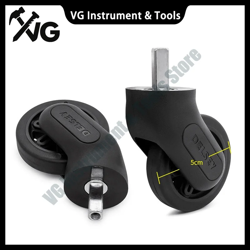 デルセー3840旅行用スーツケース、トロリーケース、ユニバーサルホイールローラー、スーツケースプルバッグボックス、スイベルキャスター交換用アクセサリー