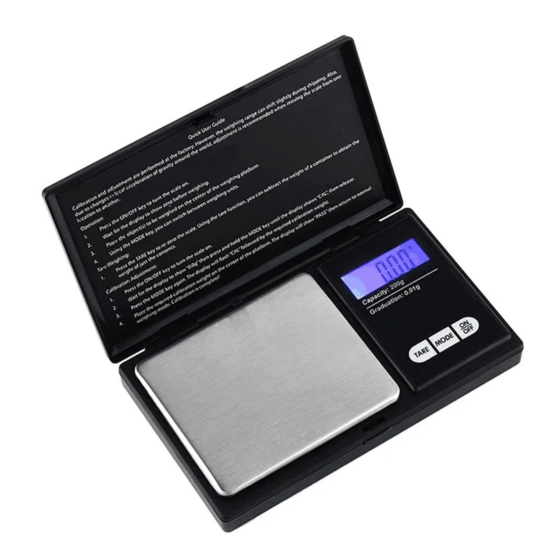 Báscula digital de bolsillo Mini báscula electrónica báscula electrónica báscula de mesa Kitchen-AT64