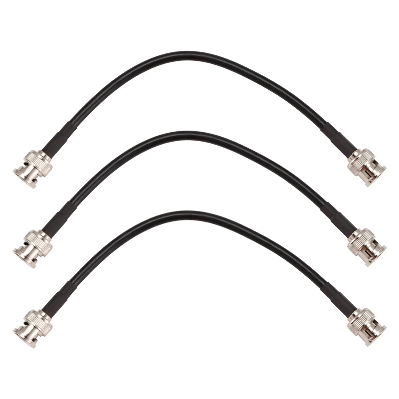 ABMF-RG58 BNC 남성 플러그-BNC 남성 플러그 압착 커넥터 동축 점퍼 케이블 와이어 오실로스코프 신호 라인