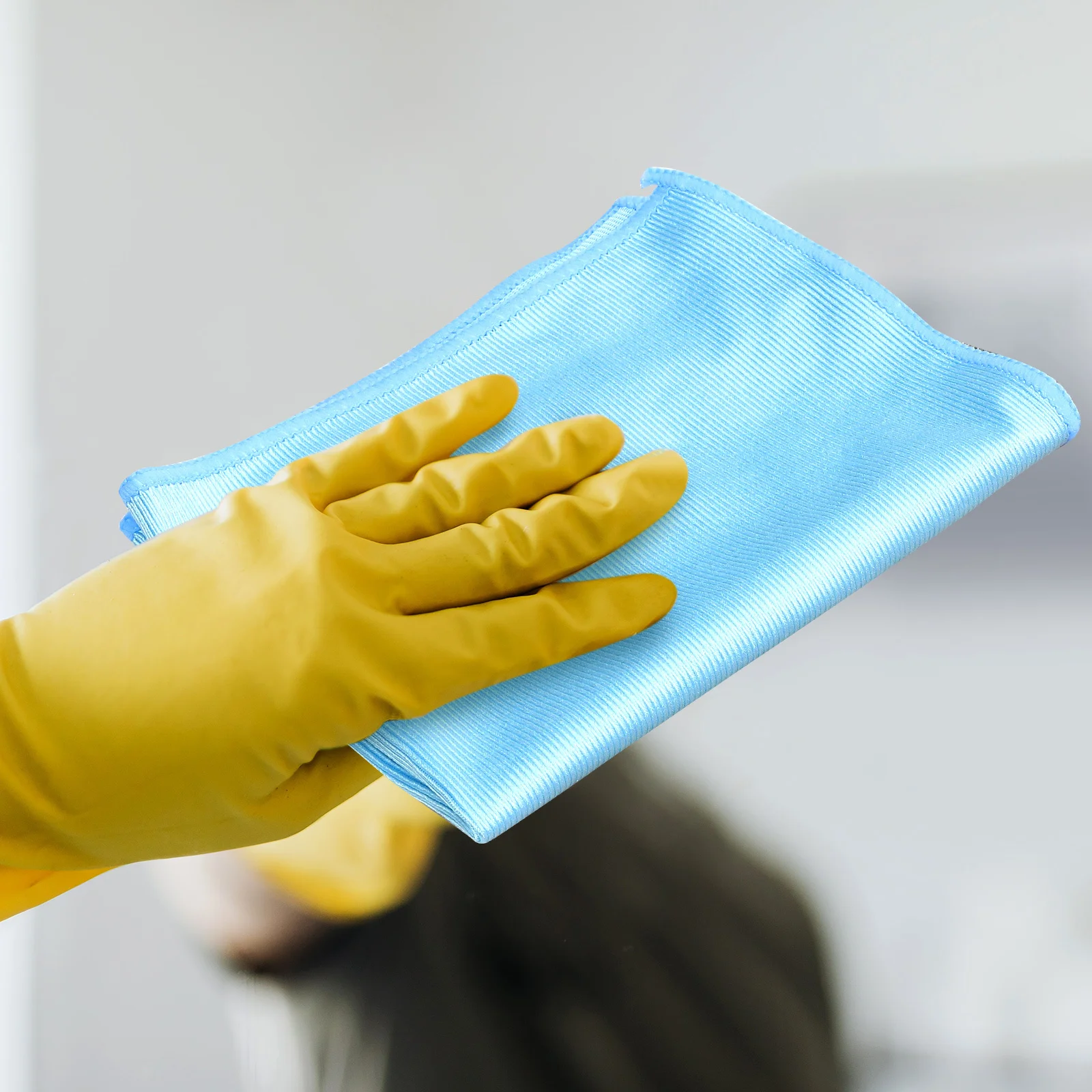 

5pcs Microfiber Cleaning Cloths Reusable Wipes Kitchen Glass Car Windows Screens Smartphones Dust Oil Stains Smudge Free Protect