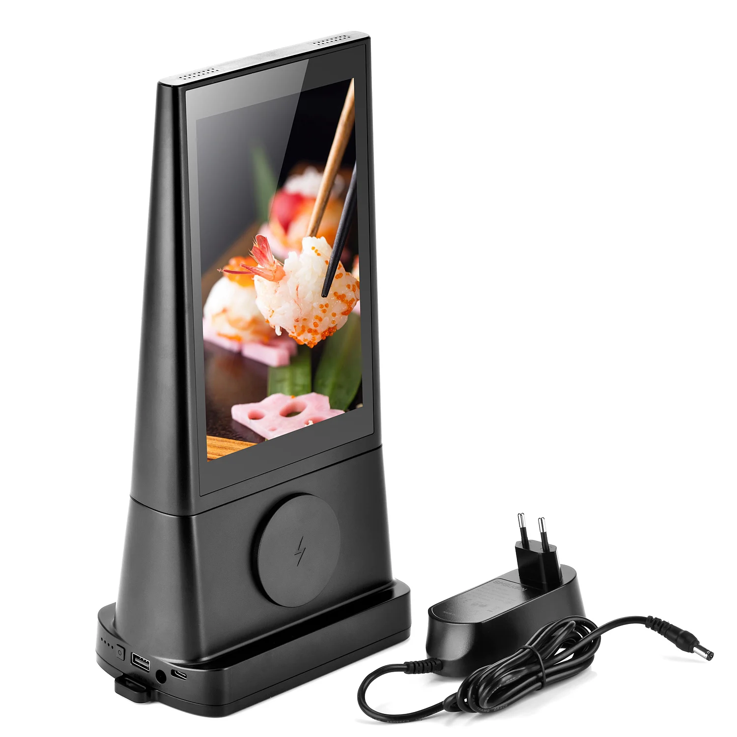 المنتجات الرائجة 2024 الوافدين الجدد المزدوج 8 بوصة عرض الإعلانات الرقمية إلكترونيات شحن محطة الطاقة من الصين #3