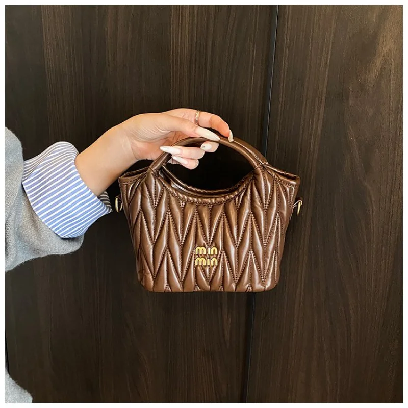 

Женская сумка через плечо из тонкой кожи с модным высококачественным пригородным пространством, повседневным современным стилем ​