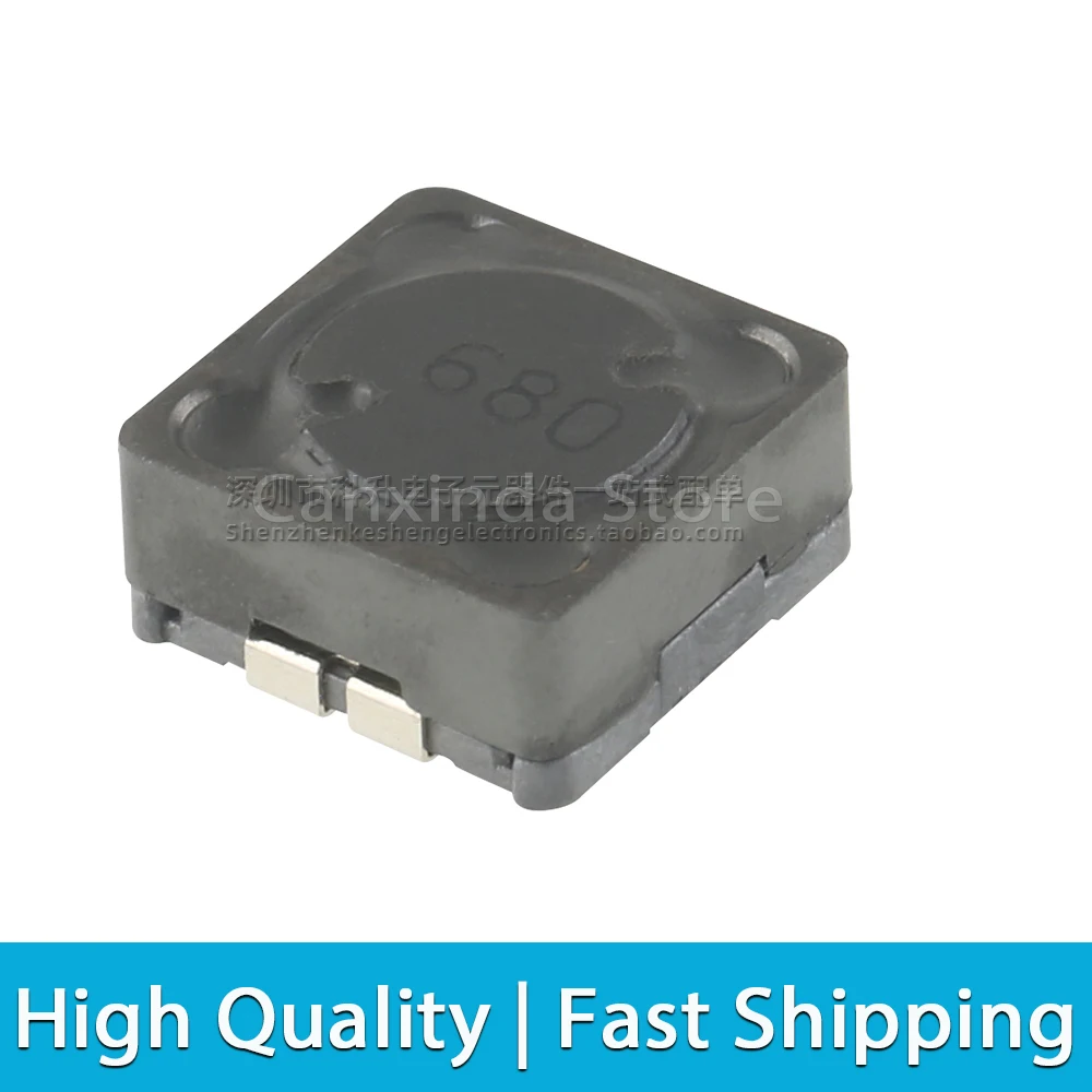 5pcs SRR1206-680 680 SMD SMT Surface Mount Molding Choke Inductance 68uH 1.3A High Power Shield Power Inductor 12*12*6MM