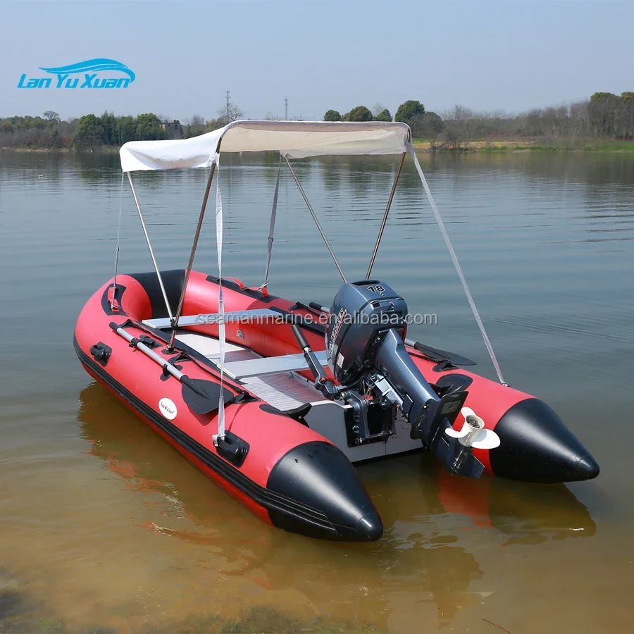 Seawalker قارب مطاطي قابل للنفخ BOAT 3. مع أنبوب هواء عالي الضغط PVC 0.9 مم أرضية من الألومنيوم لتجديف الصيد CE