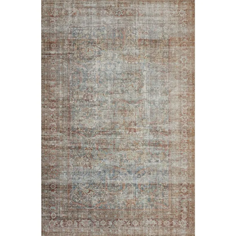 Lagoon Brick Area Rug Vintage Accent Rugs for Living Room, Entryway  Hallway,No Shed High Traffic Area Home Decor Rug