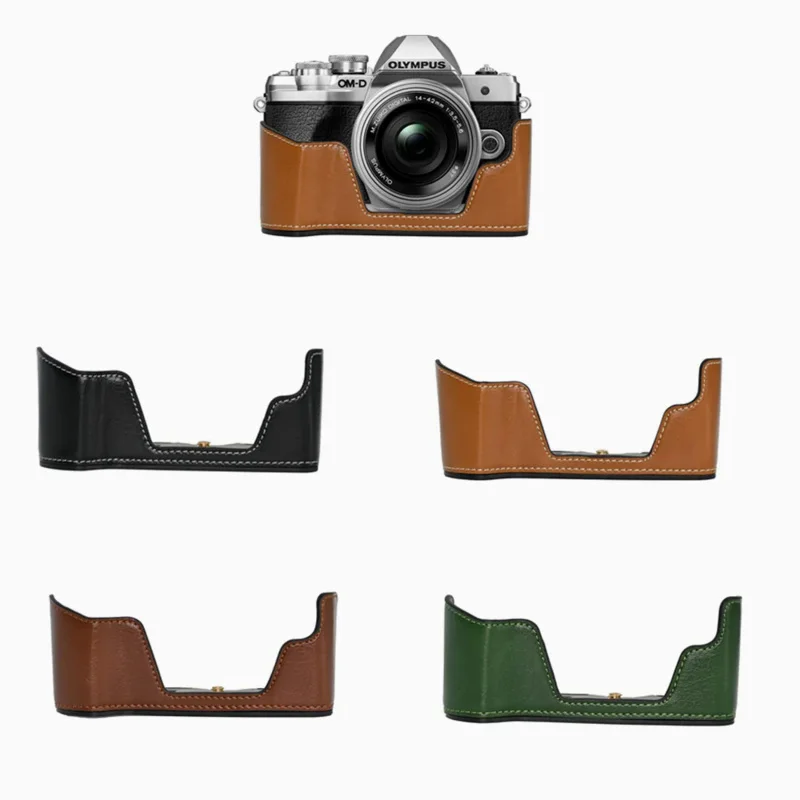 Для Olympus OM-D Mark III , OMD EM10 III Camera EM10III PU Camera Half E-M10 Body Base Skin Protector