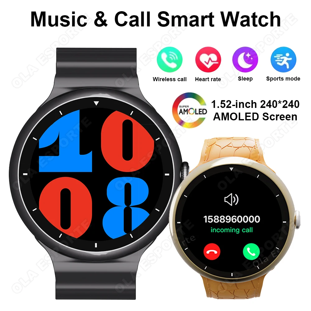 ساعة ذكية للرجال والنساء بلوتوث مكالمة أوضاع رياضية متعددة ساعة لياقة بدنية طوال اليوم لمراقبة معدل ضربات القلب ساعة ذكية مقاومة للماء