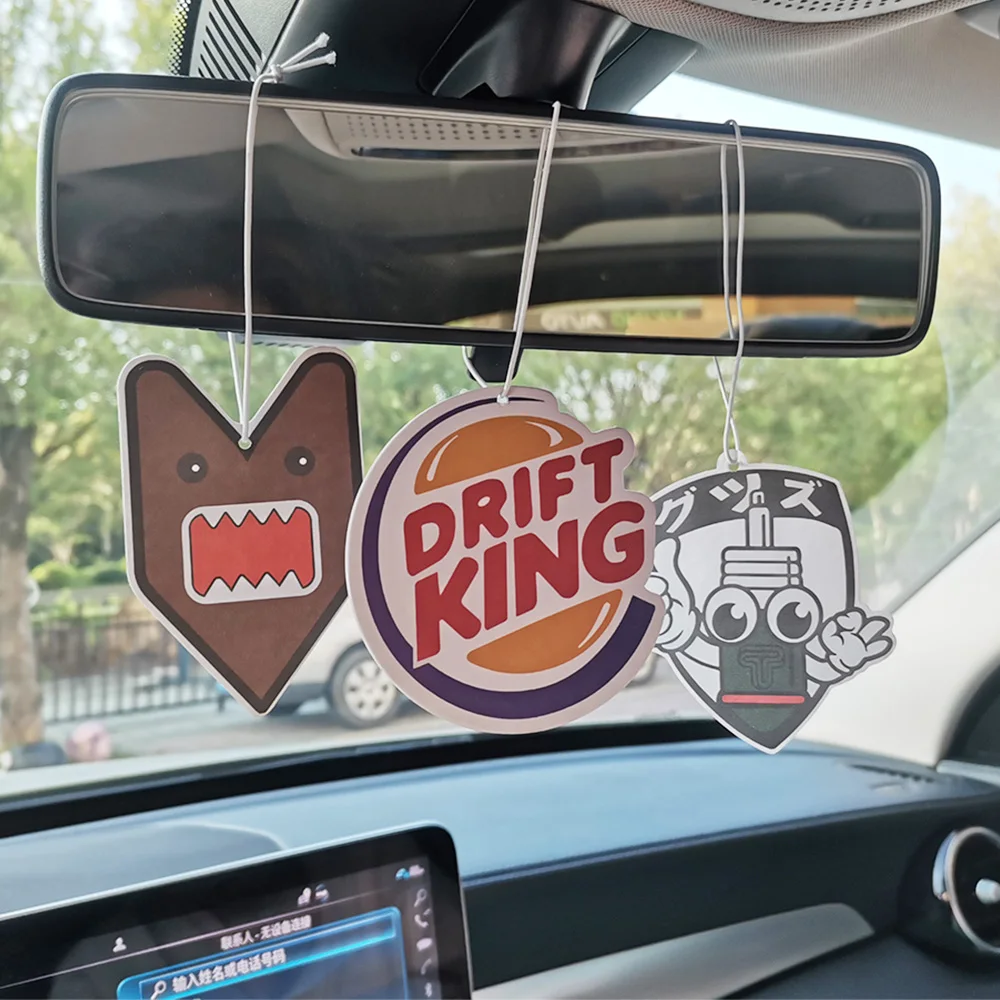 JDM معطر هواء للسيارة ، قلادة تعليق مرآة الرؤية الخلفية الأوتوماتيكية ، موزع نكهة العطور ، إكسسوارات السيارة ، الديكور الداخلي ، الأحدث #1