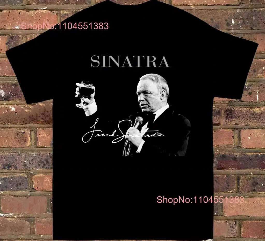 

Фрэнк Синатра Фирменная хлопковая футболка с короткими рукавами Мужская все размеры от S до 5XL