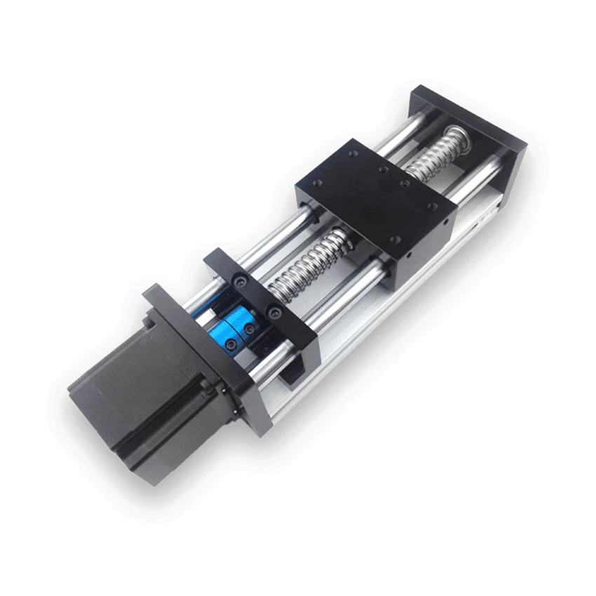 

1204 / 1605 / 1610 Double Optical Axis Ball Screw Sliding Table Aluminum Alloy Guide Rail Slider Table Module Ball Screw Slide