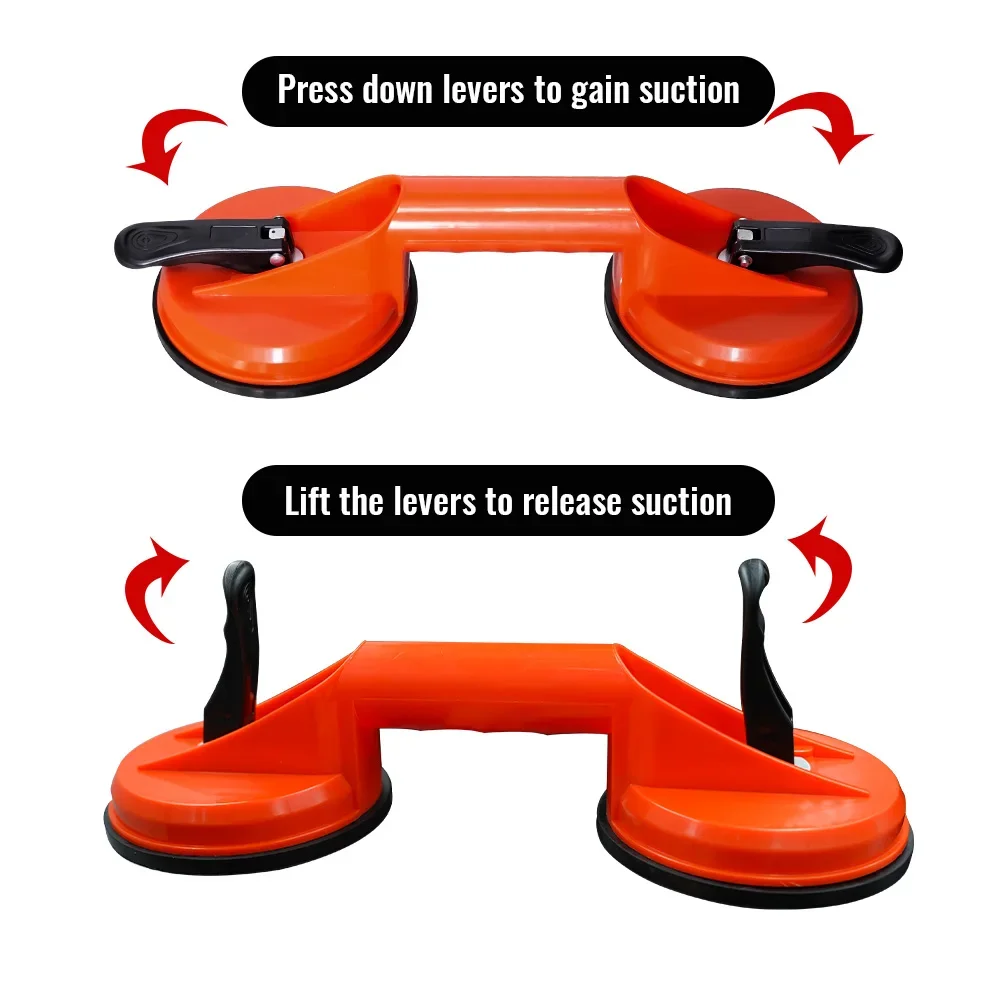 Glass Suction Cup Handle Suction Cup Dent Puller Handle Lifter for Lift Tile Floor Car Windshield Repair Hand Construction Tools