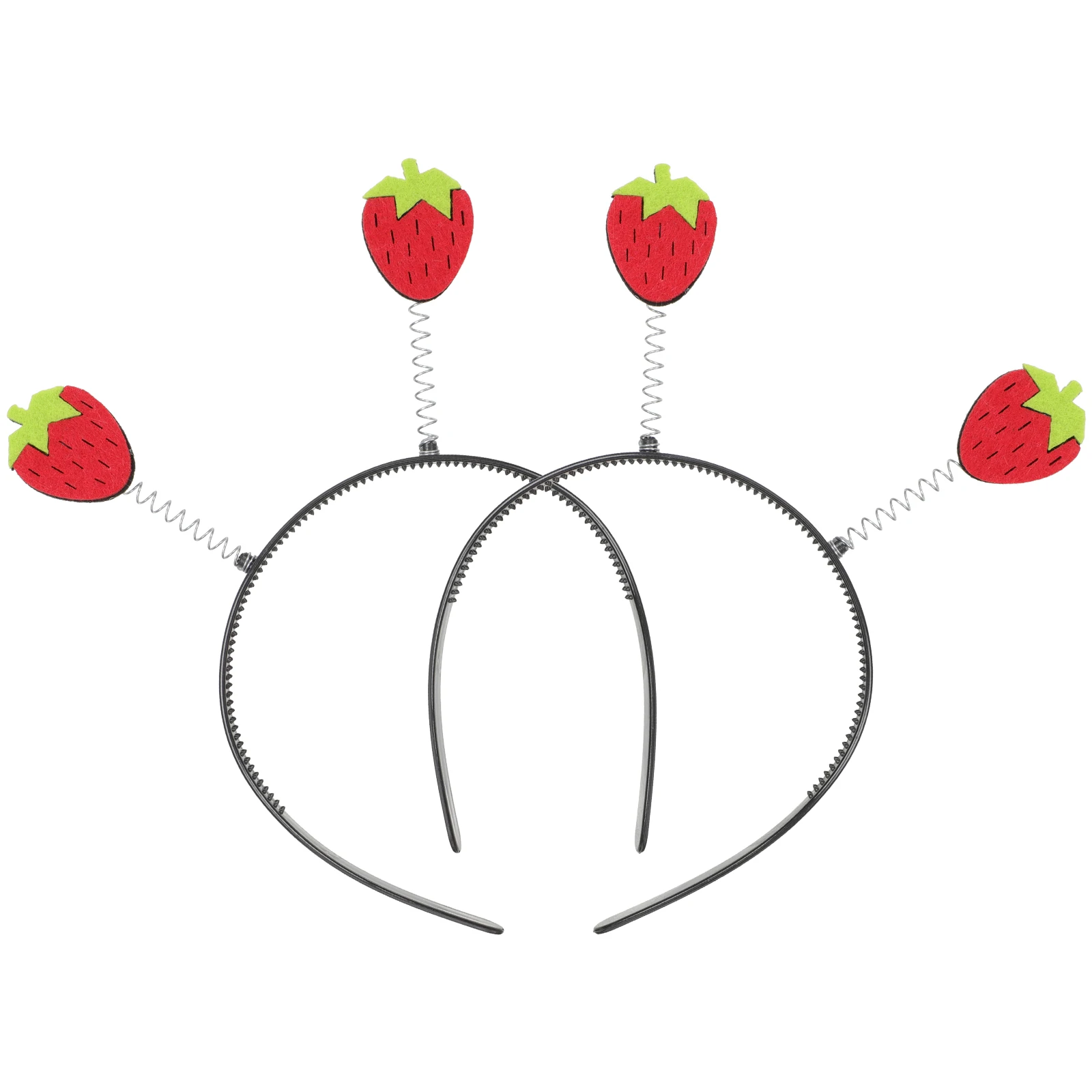 

2pcs Strawberry Headband Fruits Hair Band For Hair Accessories Durable Party Carnival Cosplay New Year Decor