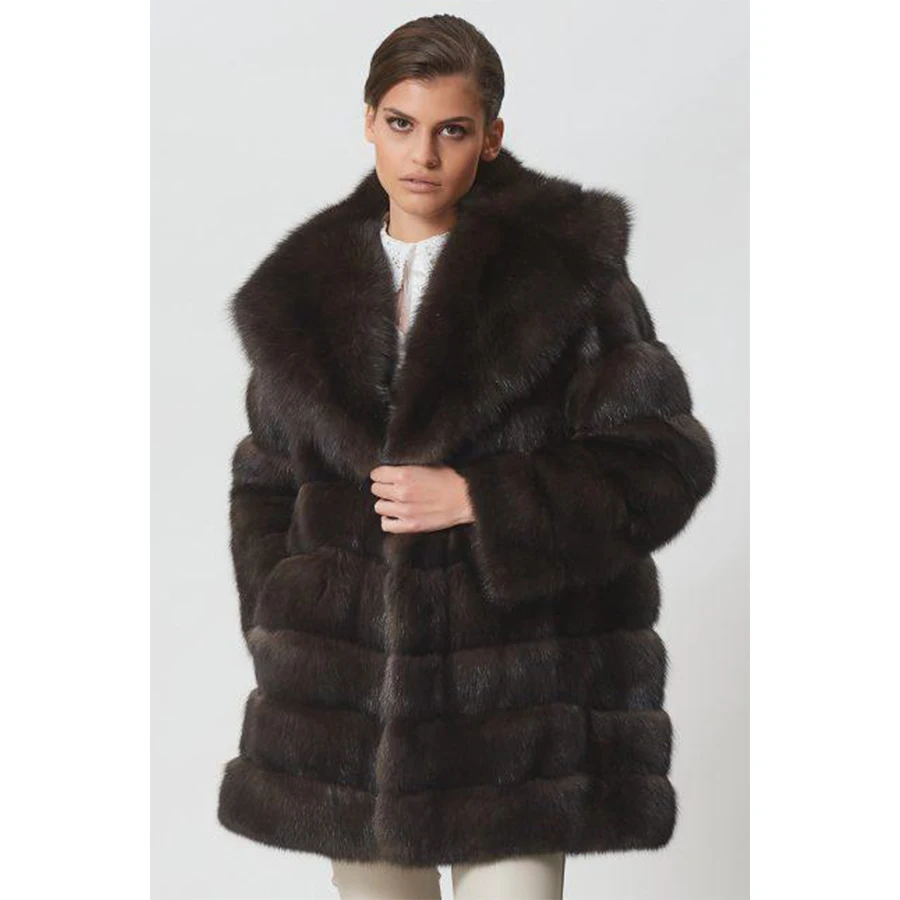 

Real Fox Fur Fluffy Coat Natural Fur Coats Winter Jackets For Women 2024 Elegant Fur Coat Free Shiping