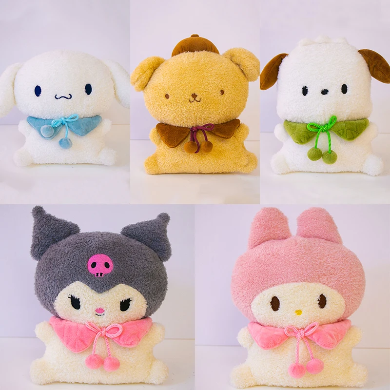 

Милая собака Sanrio Cinnamoroll 20 см, плюшевые игрушки, аниме Подушка Kuromi, помпон, пурин, плюшевая кукла Mymelody, мягкий подарок для детей
