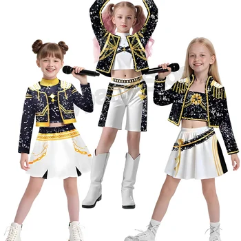 Enfants filles film Kpop Mira Cosplay Costume imprimer chass...