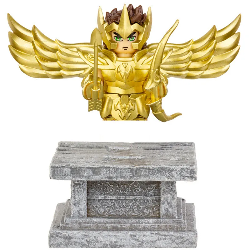 CQ11-22 Kinderen Speelgoed Anime Warrior Bouwstenen Gold Warrior Mini Actiefiguren Athena Seiya Speelgoed Voor kinderen dag Geschenken