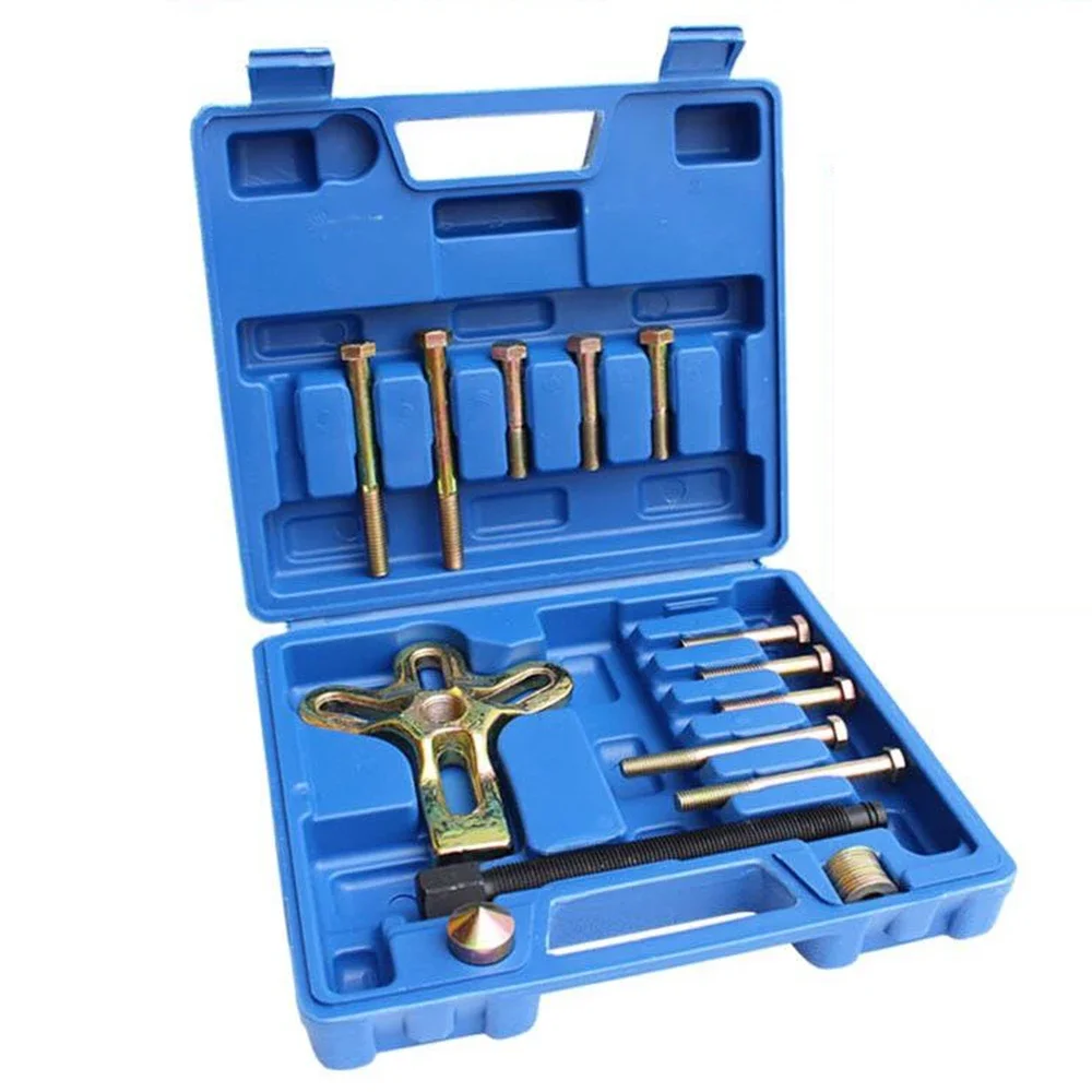 17pcs Bearing Puller Harmonic Balancer Steering Wheel Removal Set Car Tool Crankshaft Gear Bearing Pullery Repair Kit