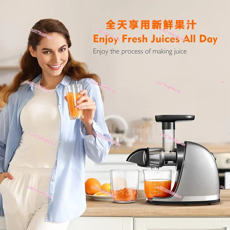 Slow Cold-pressed Juicer for Exquisite Chewing, No Need To Filter 150W and Need To Change Pressure