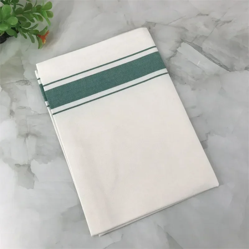 Stripe Cotton Napkin Cloth Pantry Cloths Table Napkins Kitchen Napkin Wedding Home Hotel Table Decor Simple Woven Cup Towel