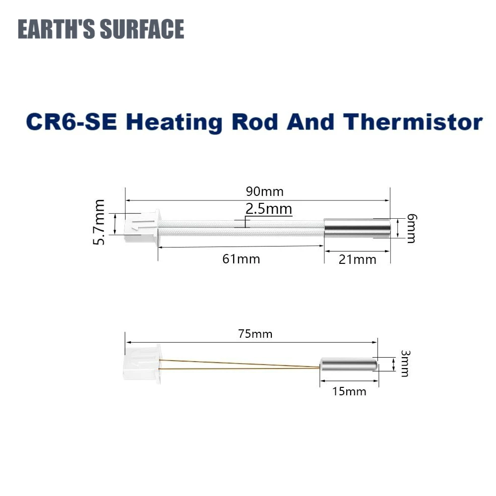 ES-3D Printer Part CR-6 SE Hotend J-head Kit All Metal Extruder Assembled Kit 3D Print Parts for Creality Ender 3 CR5 PRO CR6 SE