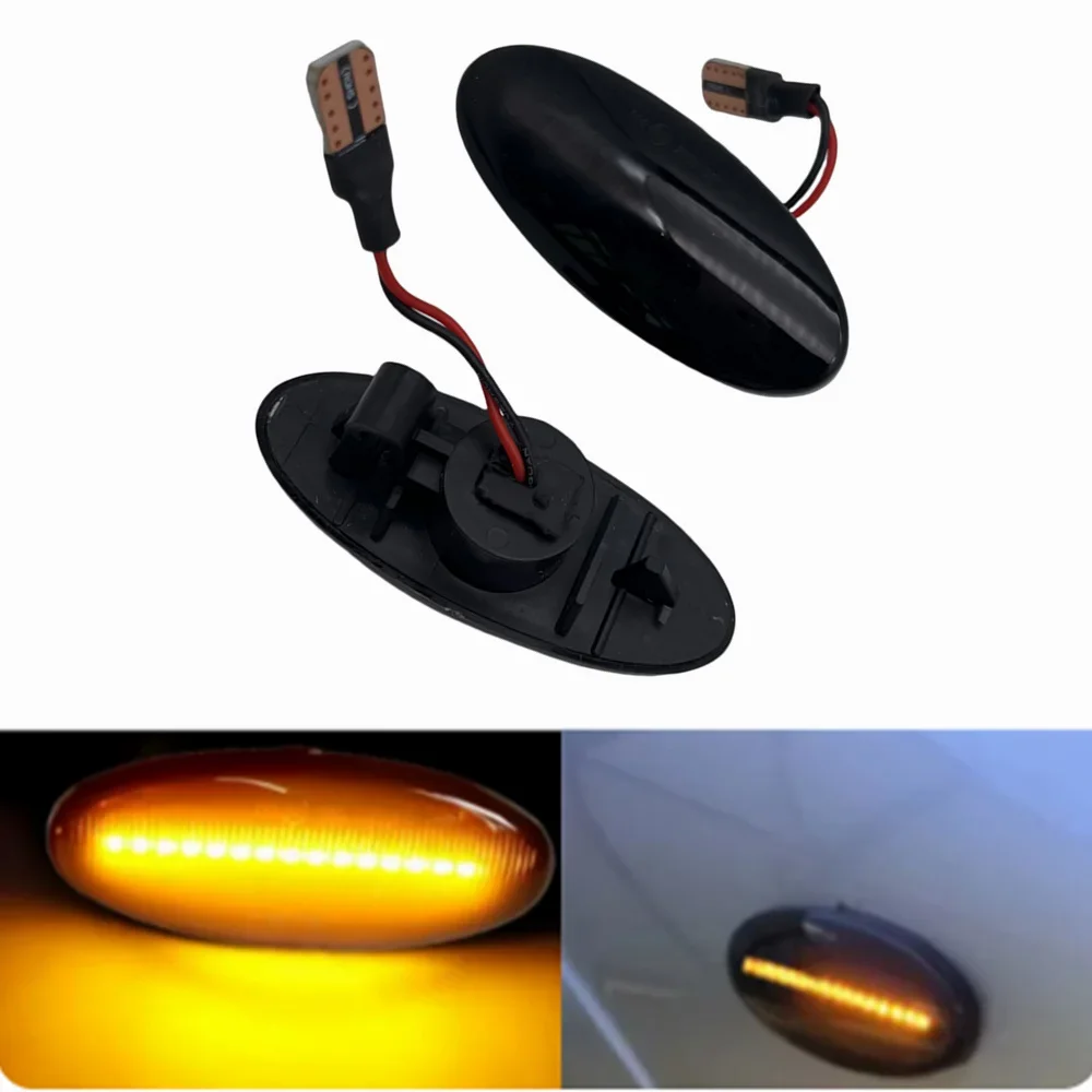 For Nissan NV200 X-trail Qashqai J10 Cube Juke F15 Leaf Micra K13 LED New Dynamic Turn Signal Lamp Side Marker Light  Auto Parts