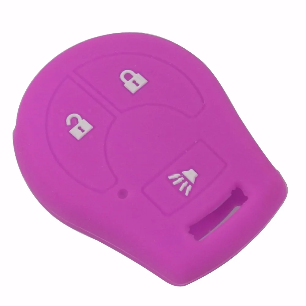 jingyuqin Remote Silicone Key Case Cover For Nissan March Tiida Altima Armada Cube Juke Maxima Pathfinder Rogue Sentra Versa