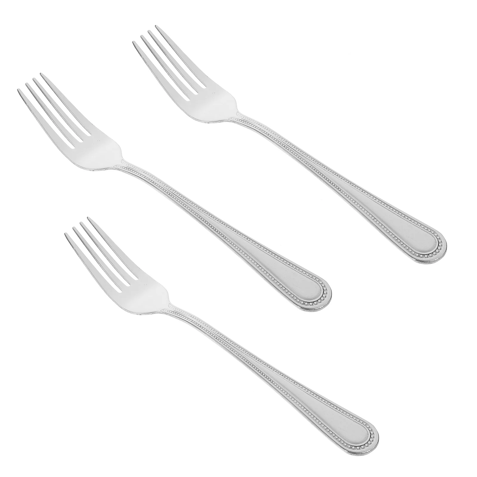 

3Pcs Tea Fork Set Compact Small Metal Fruit Forks for Dessert Salad Cake Food Serving Dessert Forks Fruit Picks