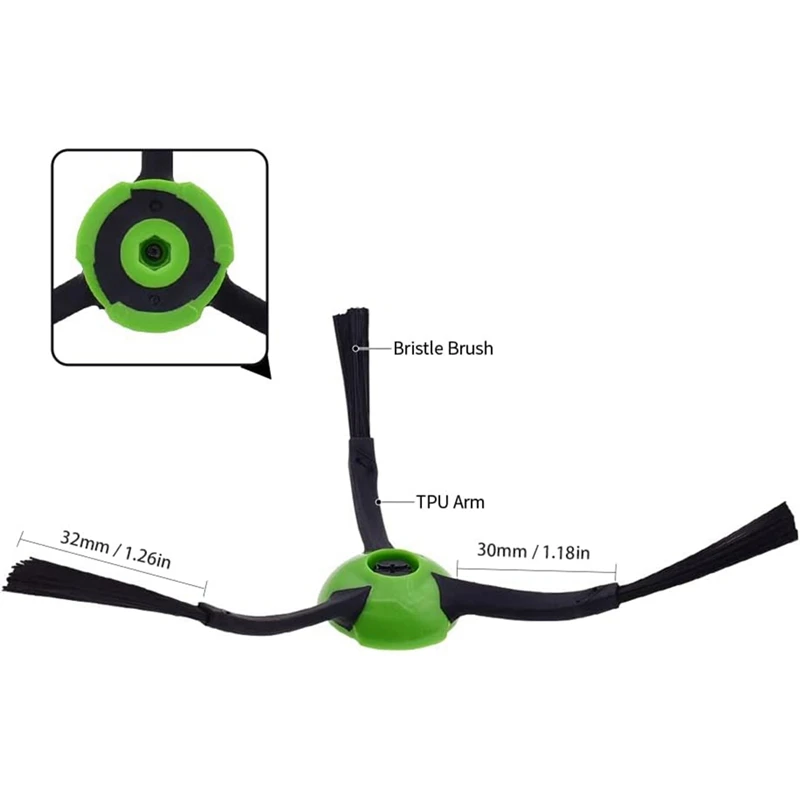 Аксессуары, боковые щетки для Irobot Roomba E, I, & J серии E5, E6, I1, I1 +, I3, I3 +, I4, I4 +, I6, I7, I8, J7, j7 + Plus