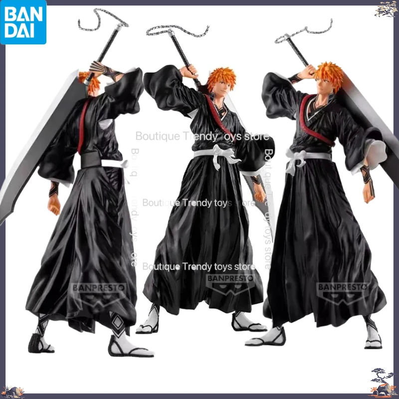 

Bandai Original BANPRESTO Anime BLEACH Grandista Kurosaki Ichigo PVC Action Figure Collectible Model Toy Gifts