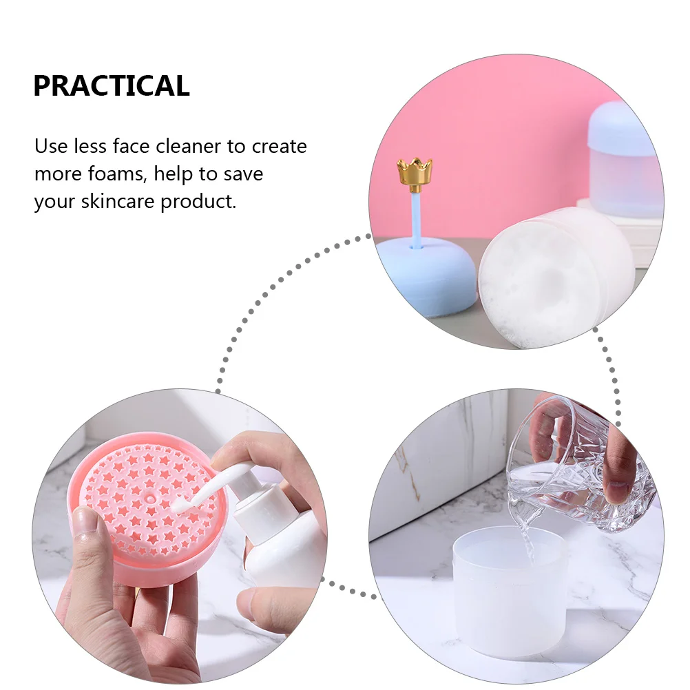 4pcs Facial Maker Bubbler Cleanser เครื่องมือสําหรับผู้หญิง Lady Foam Maker ถ้วย Nourishing Moisturizing Skin Care Foamer อุปกรณ์