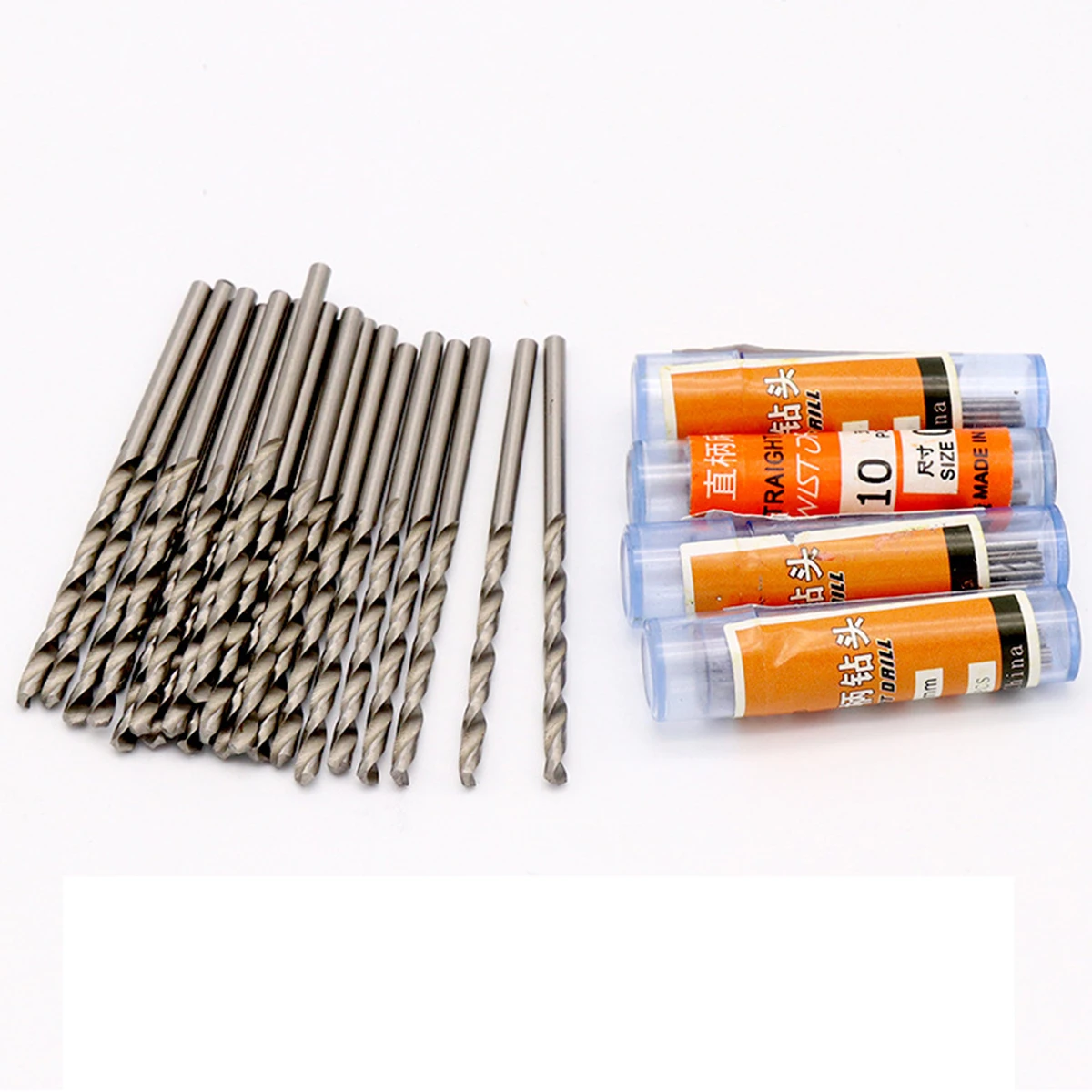 10pcs/lot 0.5mm-4mm Straight Shank Micro Metal Drilling HSS Twist Drill Bits Electric Drilliing Rotary Power WoodWork Hand Tool