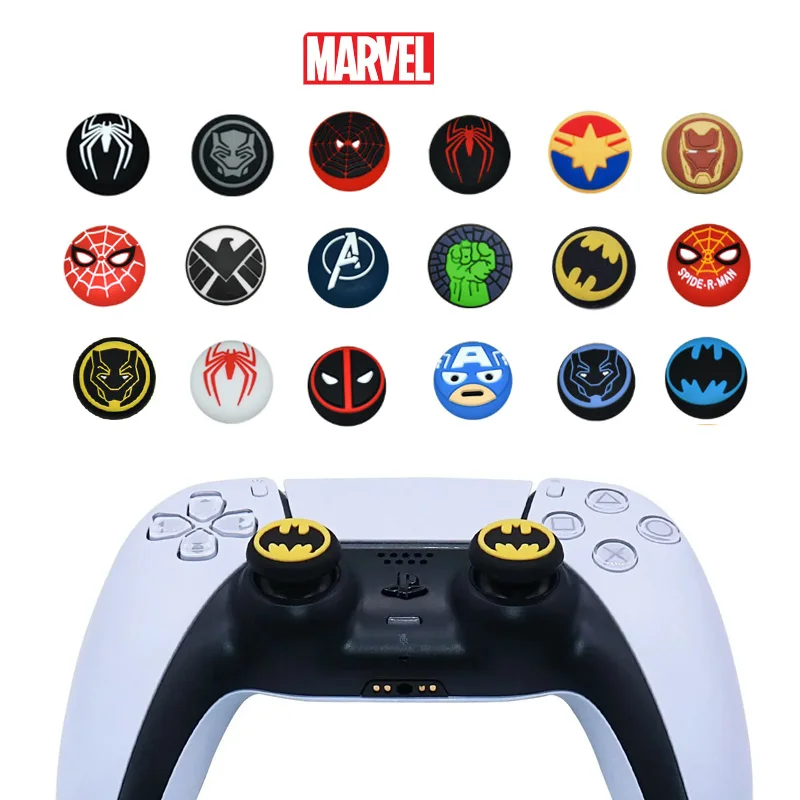 2PCS Marvel Silicone Thumbstick Grip Cap for PlayStation 5 PS5 PS4 Xbox XController Accessories Game Joystick Protective Cap