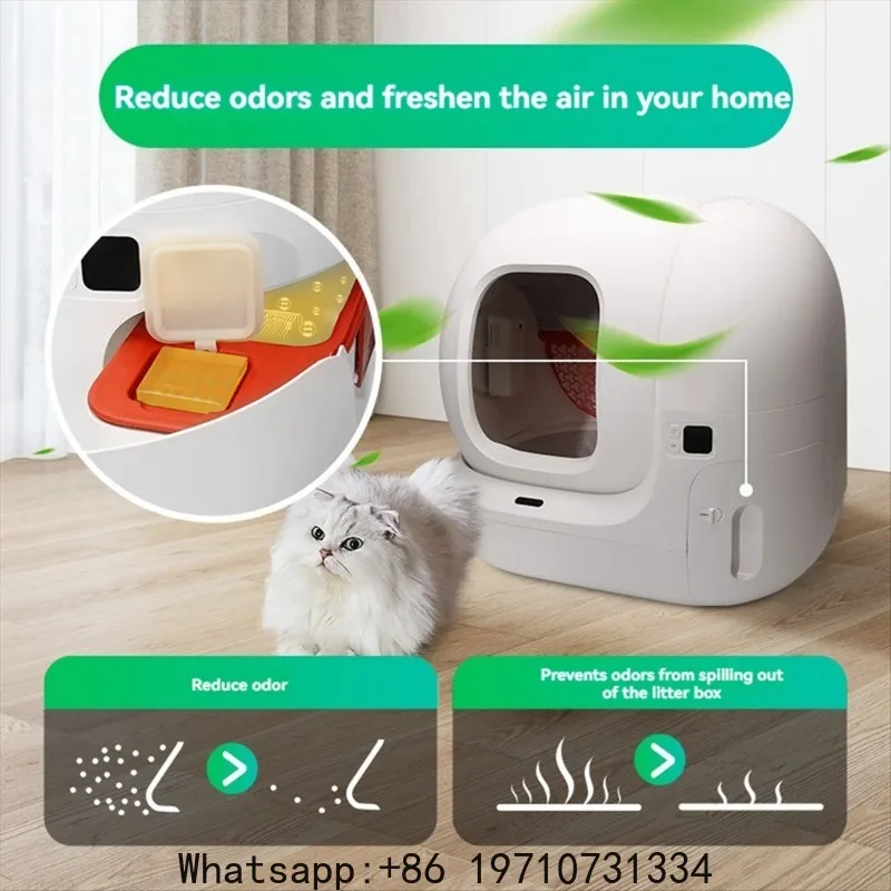 Retail! N50 Odor Eliminator for PuraMax Self-Cleaning Cat Litter Box Cat Toilet Odor Control Deodorant Cubes 6PCS view 3
