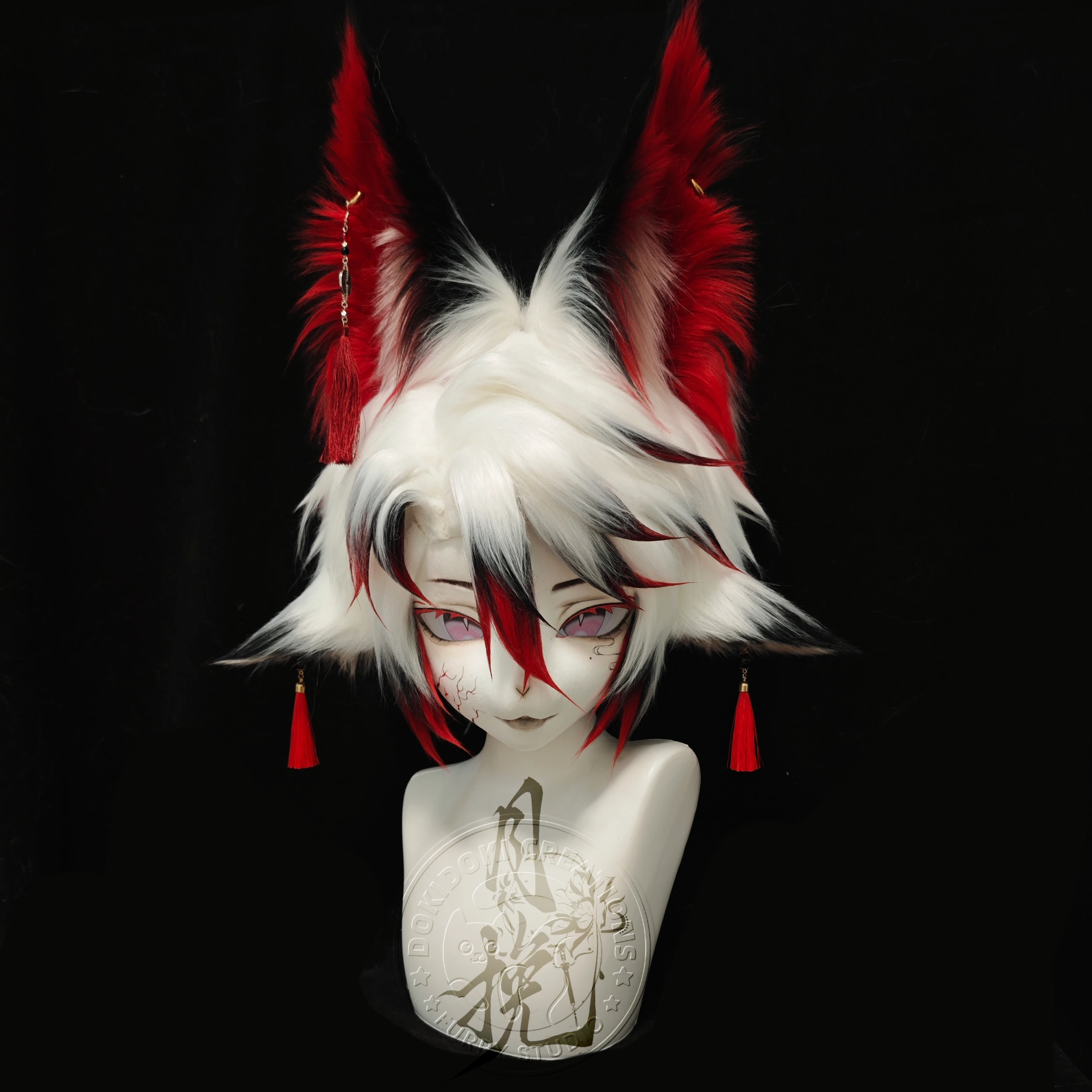 Máscara Base Kigurumi, traje de resina, Serie Kig, traje de bestia, disfraz de Furuit con estampado 3D de calavera, accesorios DIY, entrada para principiantes