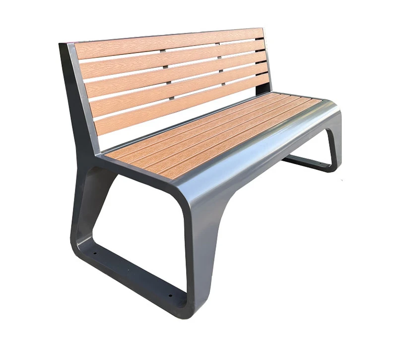 Outdoor shopping mall leisure seat preservative wood