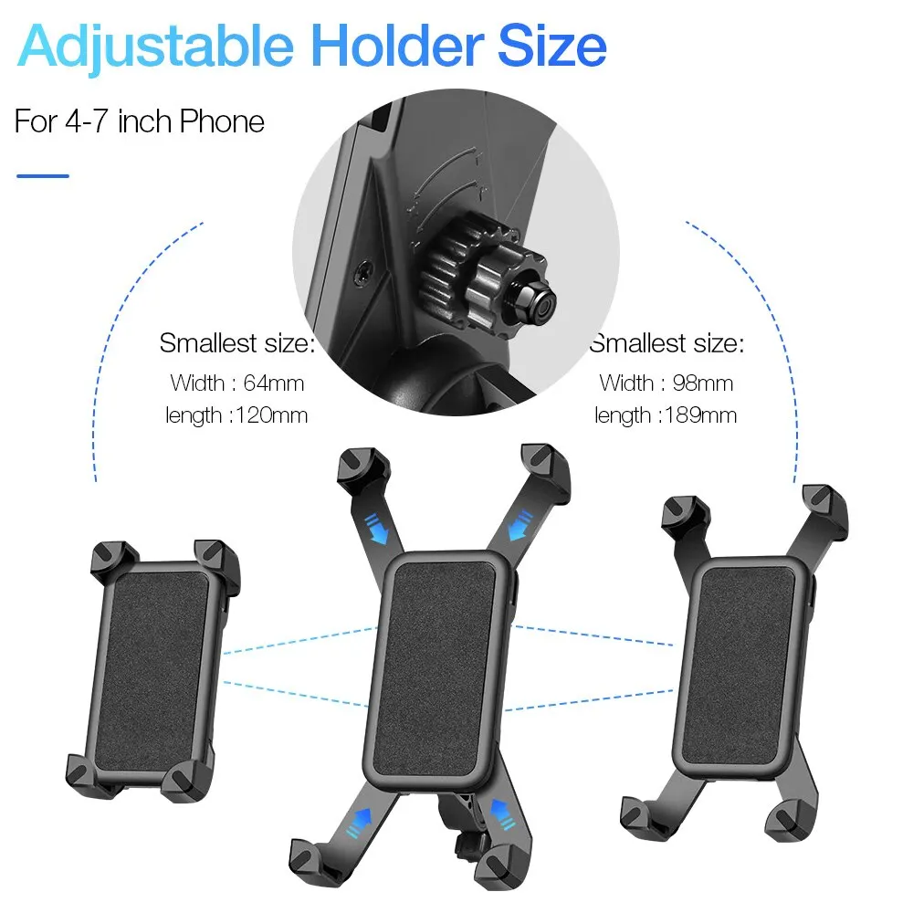 Phone Holder Clip Bracket Electric Scooter Case Universal MTB Road Bike Phone Holder Bicycle Accessories