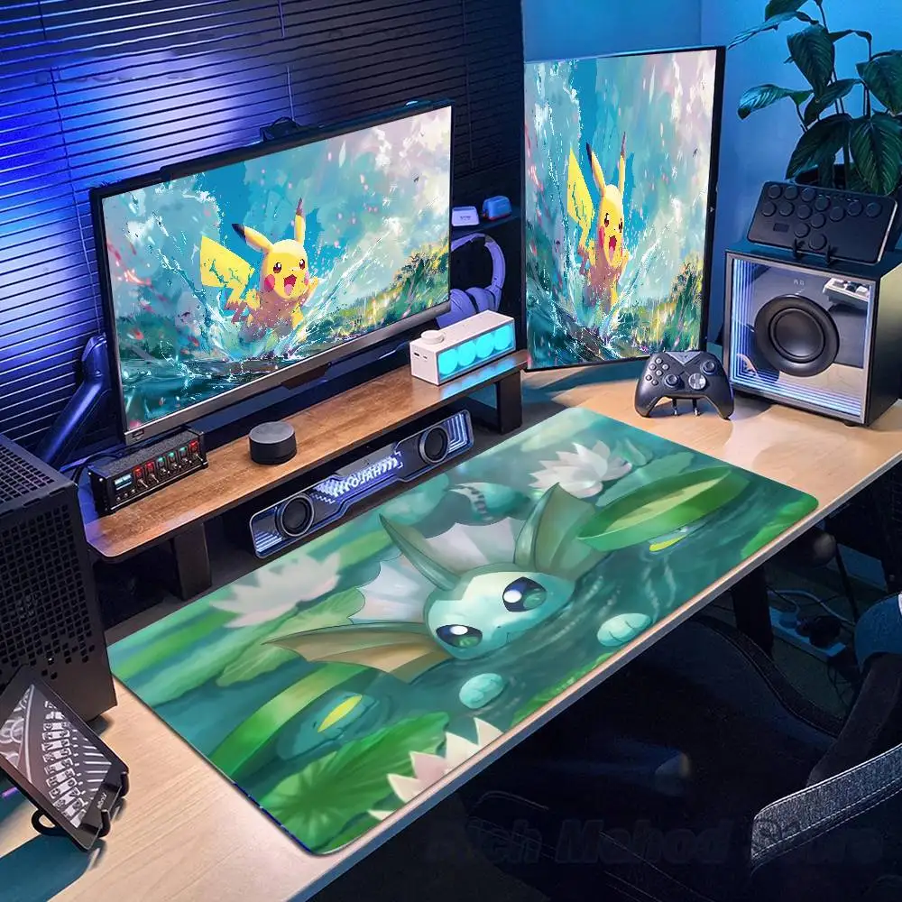 

Pokemon Anime Mousepad Large Rubber Anti Slip Gamer Desk Mat Keyboard Pad HD PC Decoration