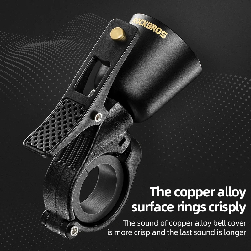 ROCKBROS Bicycle Copper Bell Mountain Road Bike Horn Warning Ring Children Bike Skateboard Decoration Retro Bell Bike Accessories