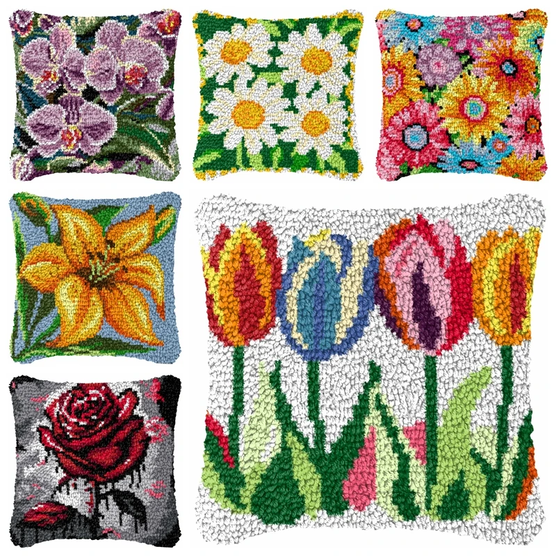 عيد الميلاد الحيوانات مزلاج هوك عدة وسادة التطريز المخدة افعل ذلك نفسك التطريز مزلاج هوك اليدوية وسادة الديكور #1