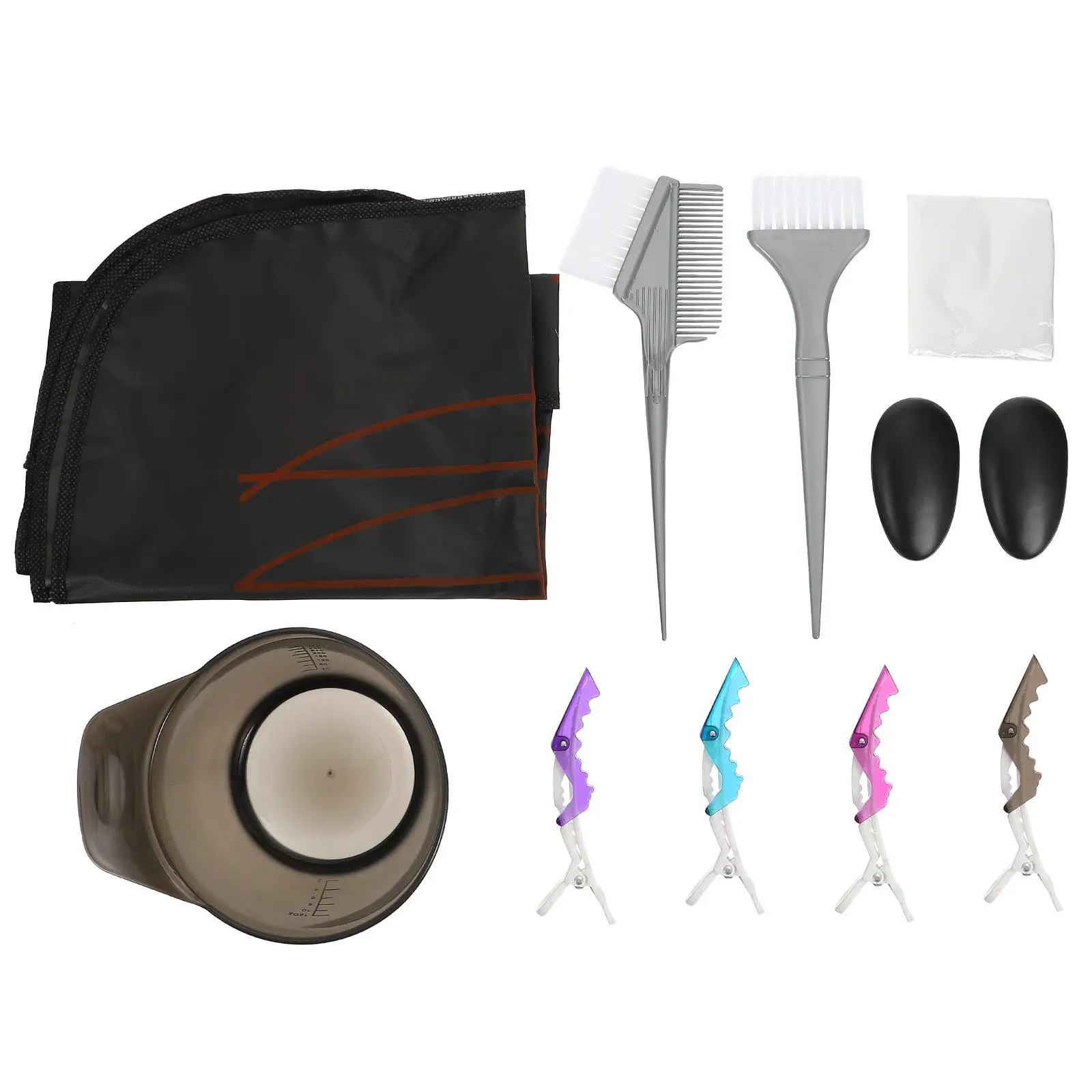 

1Set Professional Hair Coloring Kit Includes Dye Bowl Comb Brush Hair Dye Shawl for Safe Root Protection Quick Damage Free