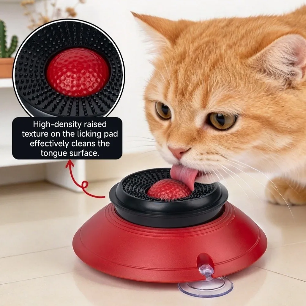 Anti-Choking Dog Licking Bowl Non-Slip Base Food-Grade Slow Feeder Dog Bowl Massage Dot with Rolling Ball Cat Treat Bowl