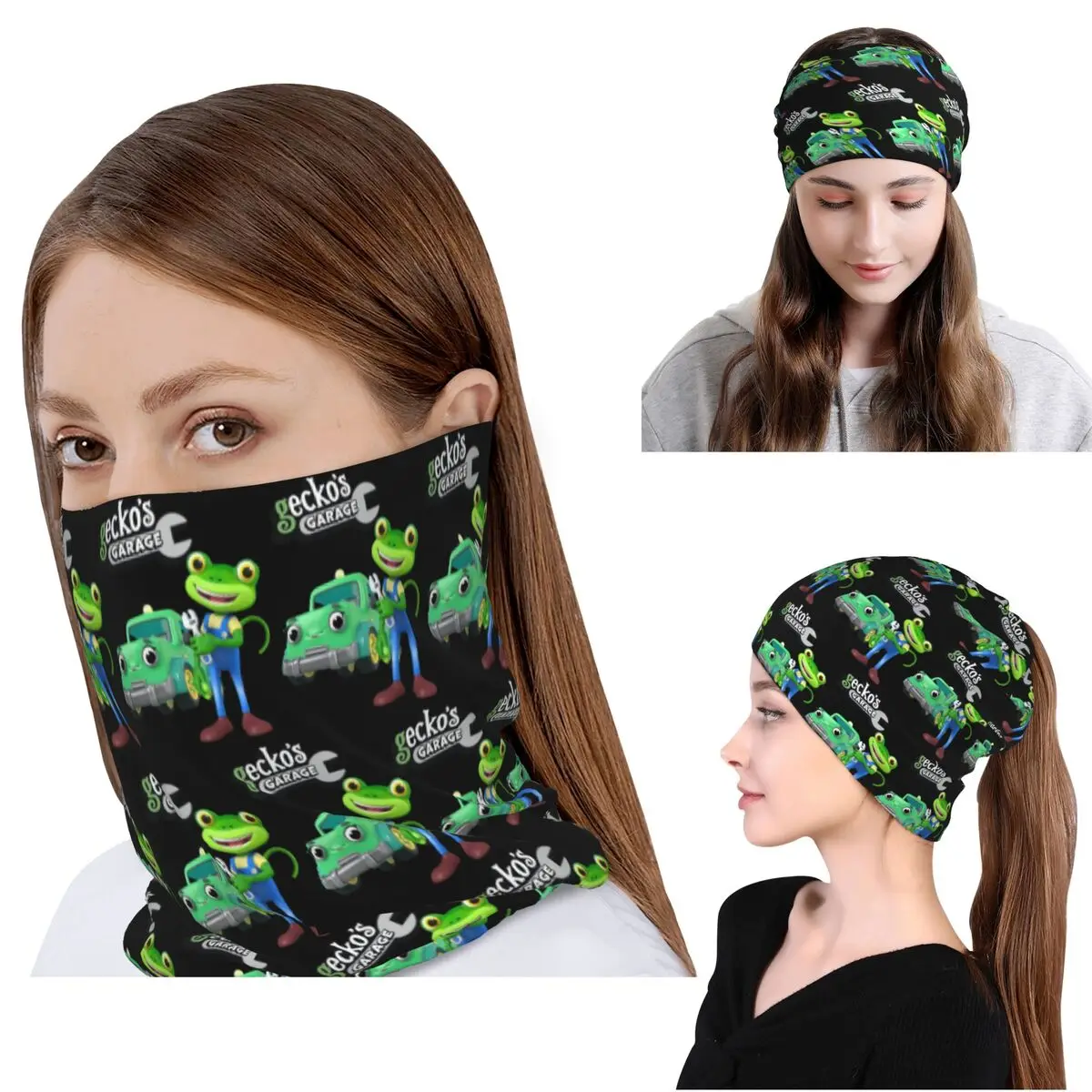 

Tilly The Tow Truck Geckos Garage Fixing Truck Vehicles Bandana Neck Gaiter Mask Scarf Balaclava Beanies Hat for Adult Windproof