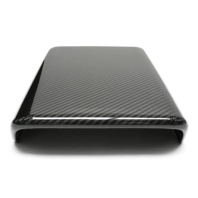 Dry Carbon Fiber Armrest Box Cover For Tesla Model Y Juniper 2025 2026-IN OEM Style Add On Part Center Console Protect Cover