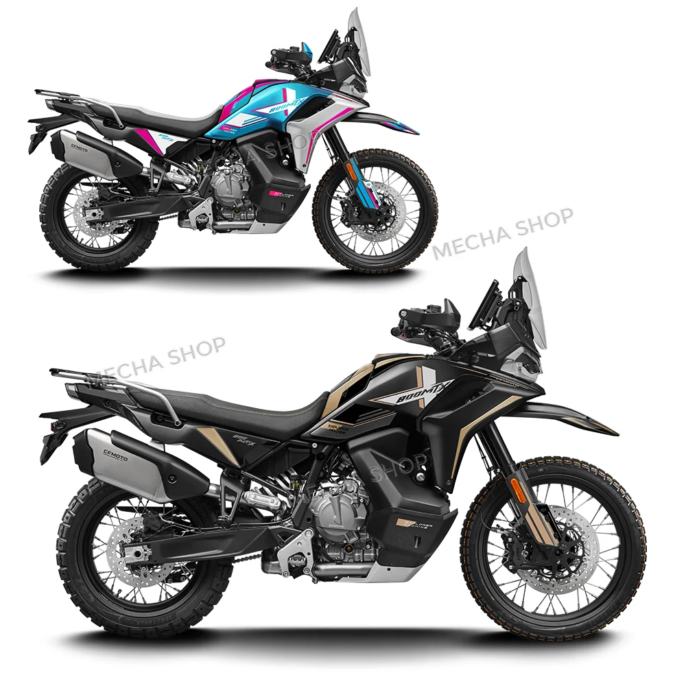 For CF Moto 800 MTX Accessories 2025 2026 3D Resin Tank Pad Sticker Motorcycle Fuel Tank Protection Decal