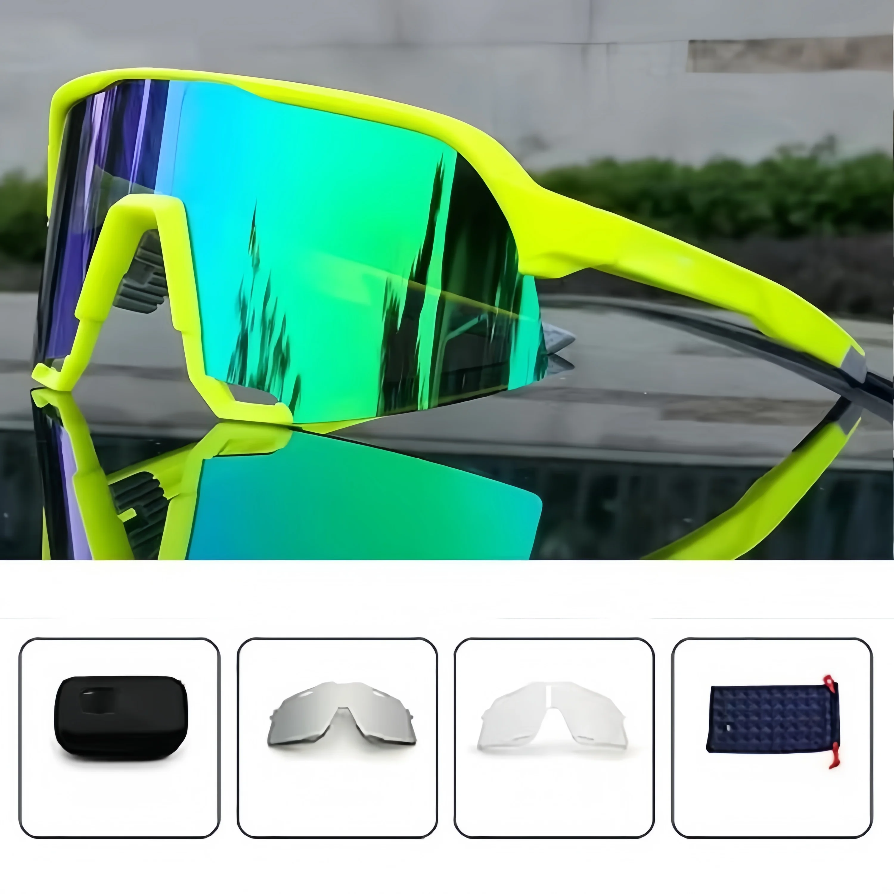 

Luxury Brand Sports Sunglasses Bicycle and Mountain Biking Glasses High-definition Explosion-proof Goggles Lightweight Frames