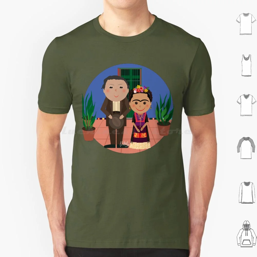 Camiseta Diego & T de algodón para hombre y mujer, estampado DIY, Diego Kalho Rivera, México, artistas, pintores, flores, pintura, Boho Chic, Colorista