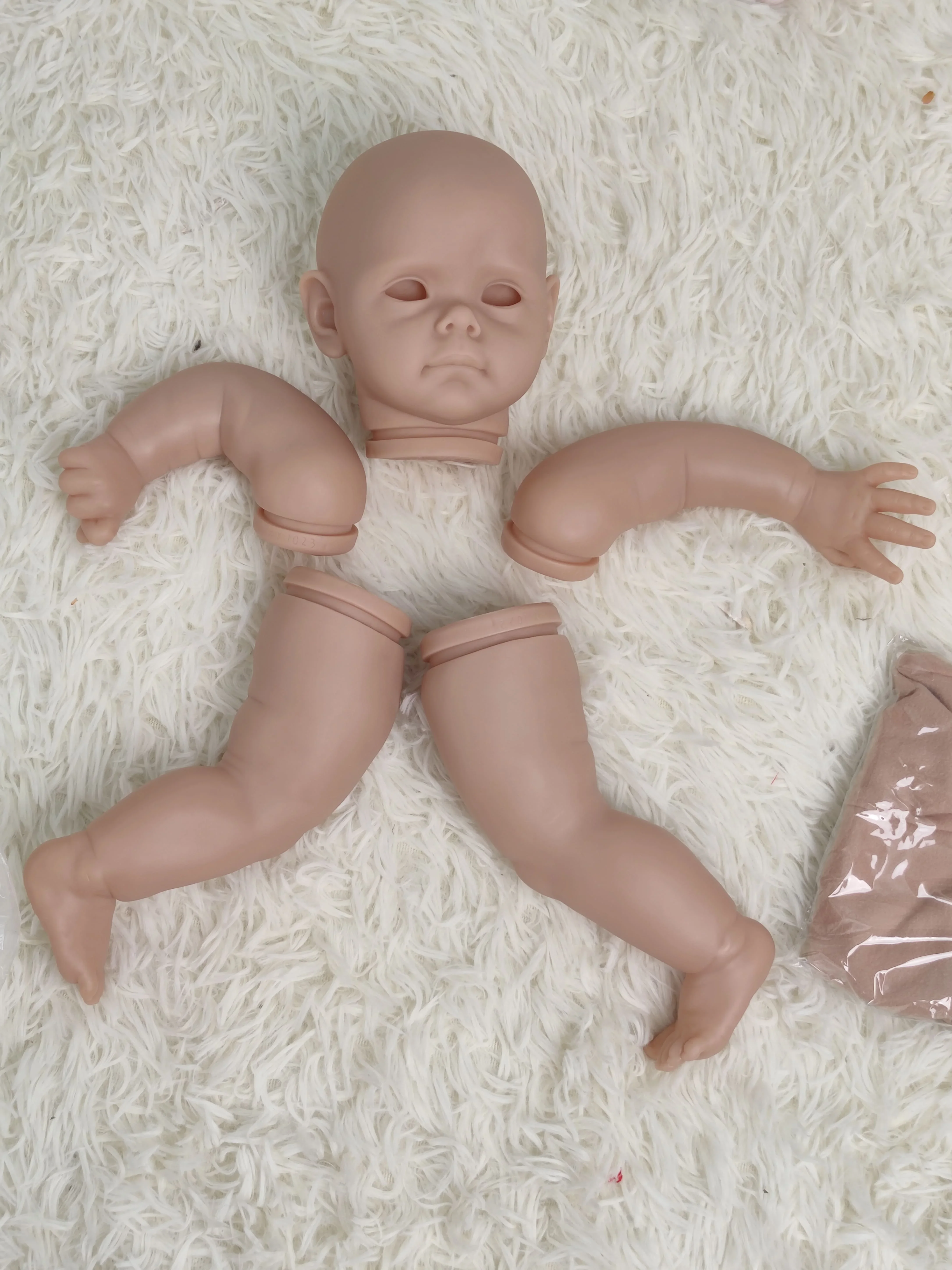 22 Inches Maggi DIY Blank Kits Baby Reborn Dolls Toys Soft Vinyl Unpainted Unfinished Parts LoL Handmade Gifts Dolls For Girls