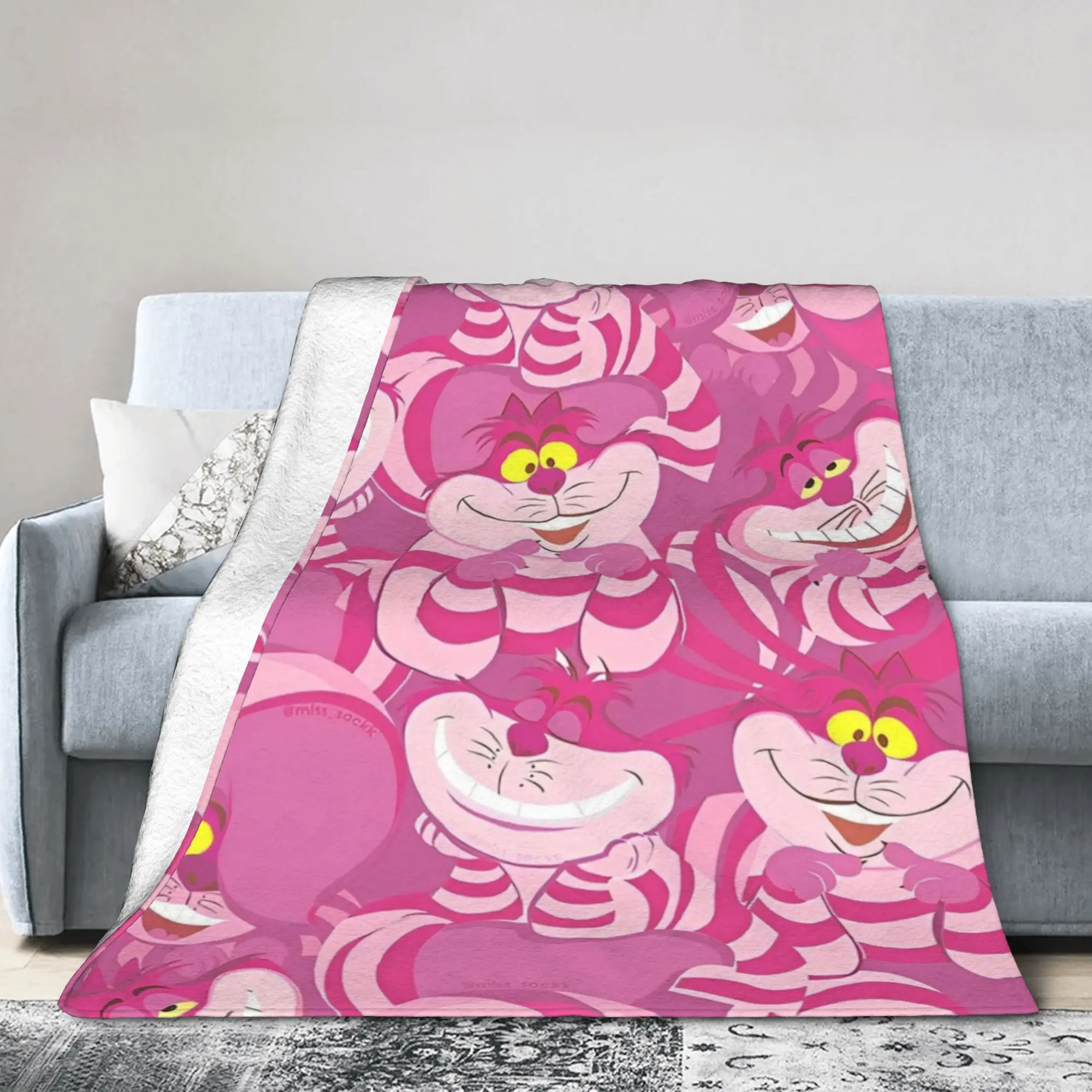 سوبر لينة أليس في بلاد العجائب رمي بطانية قسط الصوف الفانيلا خفيفة الوزن بطانية سرير مريحة أفخم المفرش استخدام كل موسم